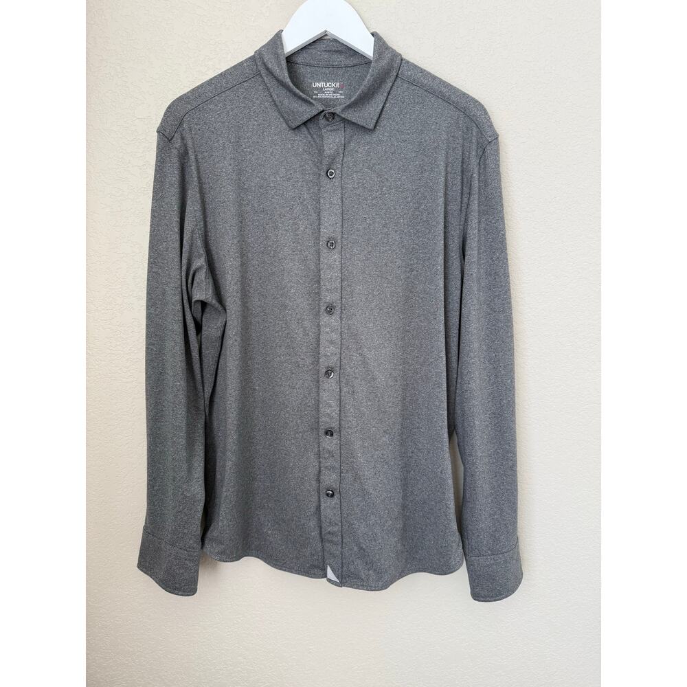 Untuckit Performance Button Down Shirt Size Large… - image 1